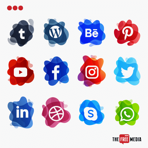 social media logos-The-Free-Media